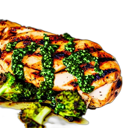 food, grilled, chicken, chimichurri transparent PNG cut-out