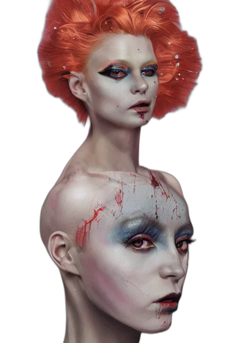 face, mask, crown, creature transparent PNG cut-out