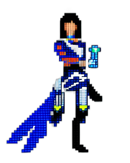 staff, sword, weapon, pixel art transparent PNG cut-out