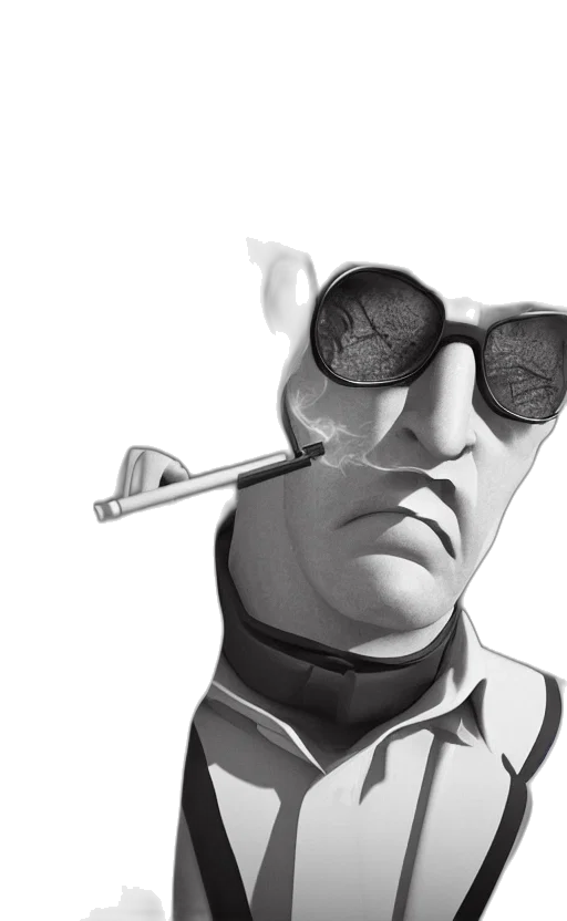 mask, face, staff, comic book art transparent PNG cut-out