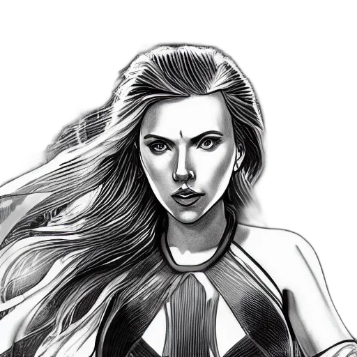 hair, comic book art, cartoon, pencil sketch transparent PNG cut-out