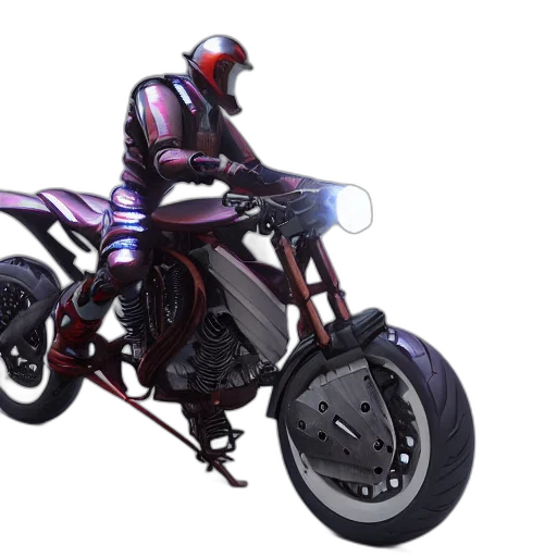 cyberpunk, 3d render, concept art, photorealistic transparent PNG cut-out