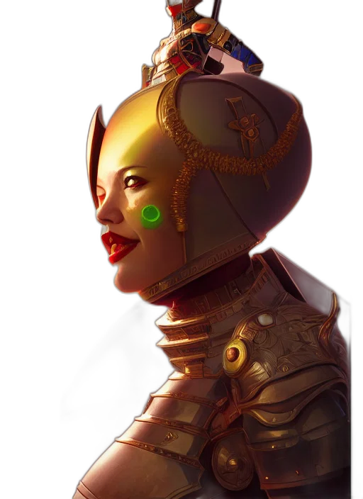 crown, mask, robot, face transparent PNG cut-out