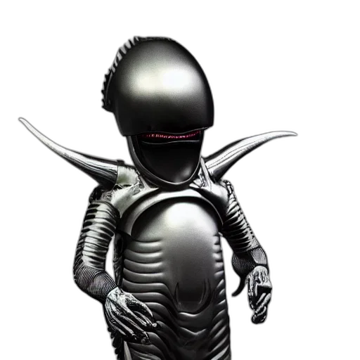 robot, staff, creature, mask transparent PNG cut-out