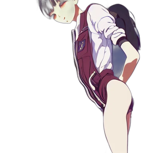 jacket, dress, staff, robot transparent PNG cut-out