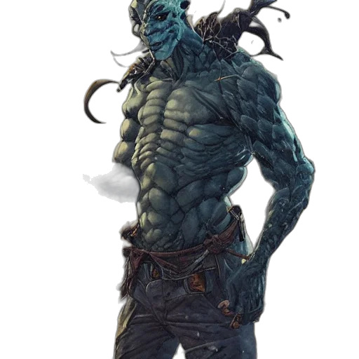 creature, staff, mask, dragon transparent PNG cut-out