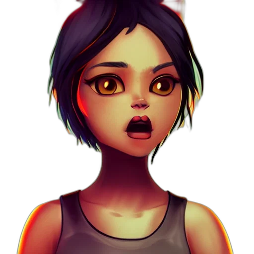 face, creature, mask, concept art transparent PNG cut-out