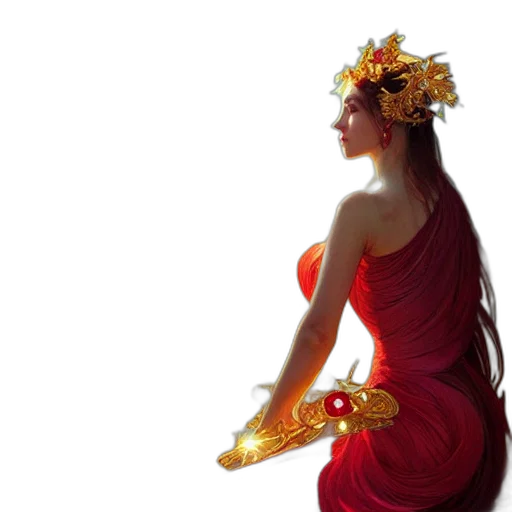 dress, crown, jewelry, flower transparent PNG cut-out