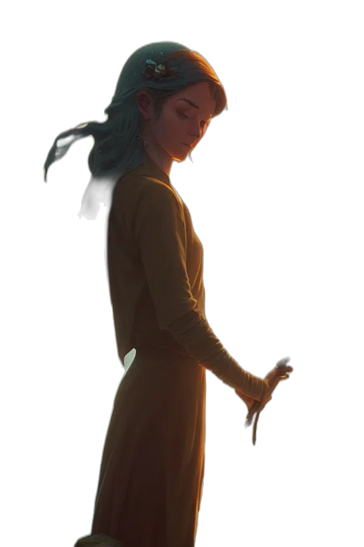 staff, dress, sword, dragon transparent PNG cut-out