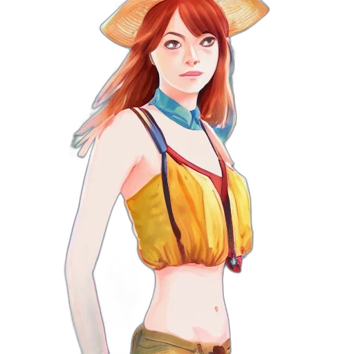 hat, dress, staff, jacket transparent PNG cut-out