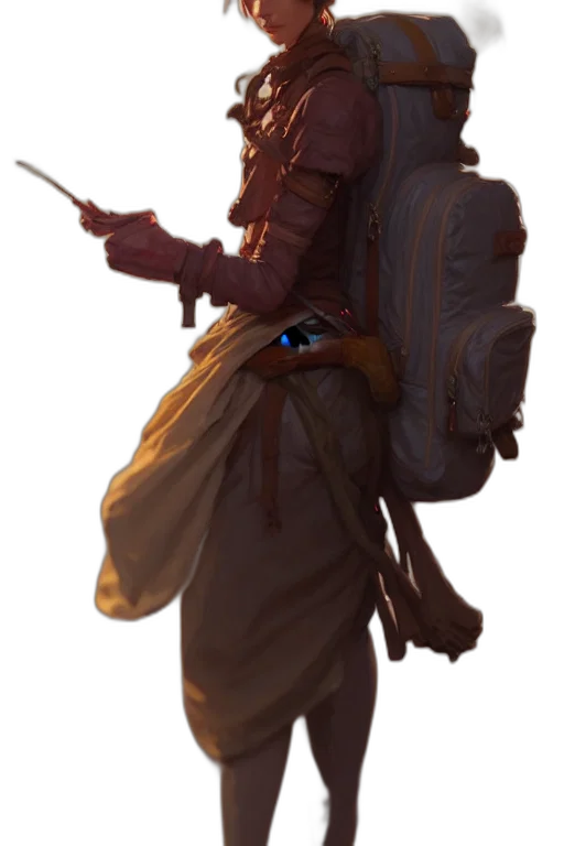 staff, jacket, sword, weapon transparent PNG cut-out