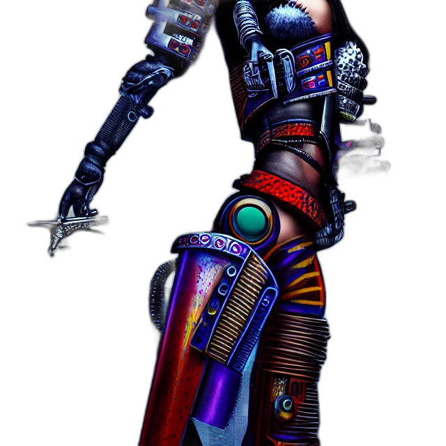 robot, weapon, staff, sword transparent PNG cut-out