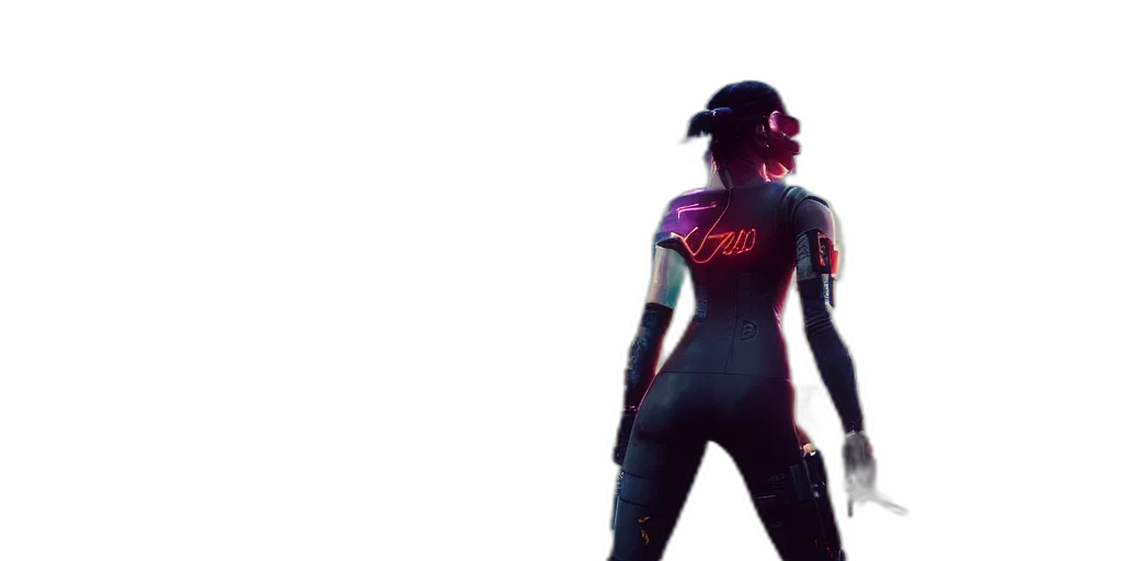 jacket, staff, cyberpunk, concept art transparent PNG cut-out