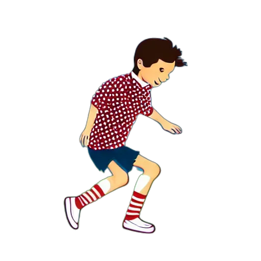 cartoon, pixel art, illustration, french transparent PNG cut-out