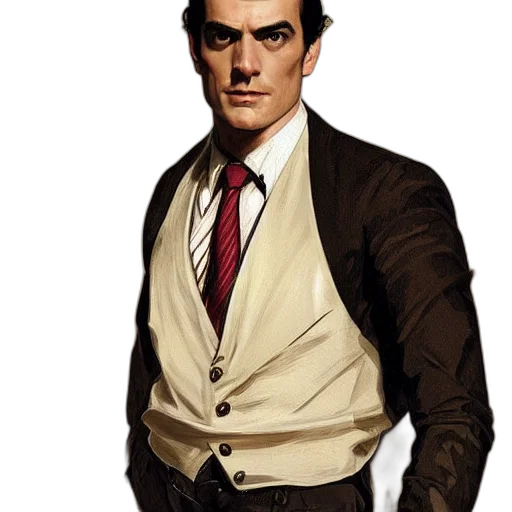 staff, jacket, face, comic book art transparent PNG cut-out
