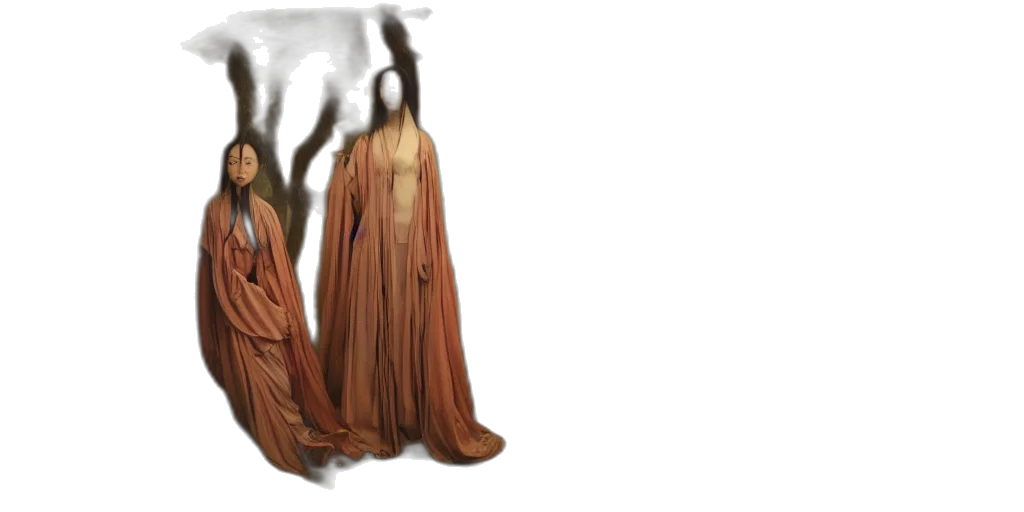 hair, dress, creature, tree transparent PNG cut-out