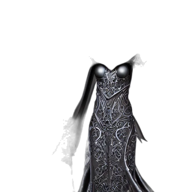 dress, jewelry, 3d render, concept art transparent PNG cut-out