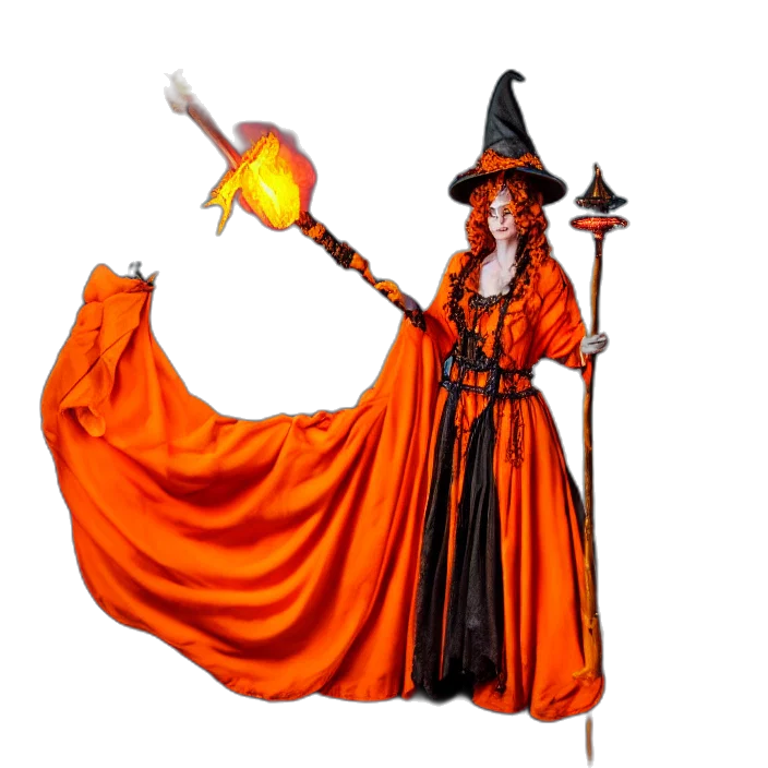 staff, dress, concept art, fantasy art transparent PNG cut-out