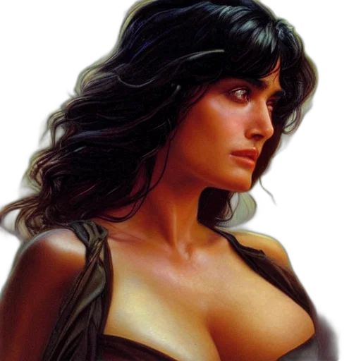 jewelry, comic book art, photorealistic, oil painting transparent PNG cut-out