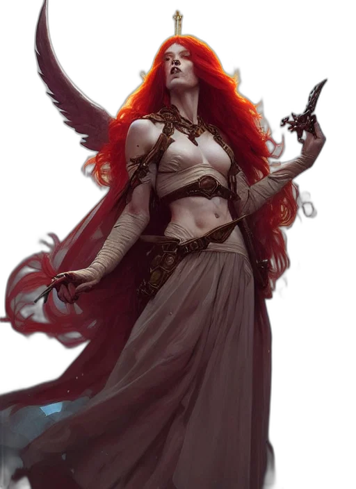 fantasy art, concept art, comic book art, photorealistic transparent PNG cut-out