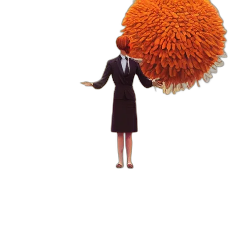 staff, umbrella, hair, hat transparent PNG cut-out