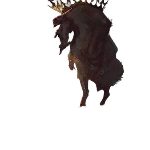 crown, animal, dragon, staff transparent PNG cut-out