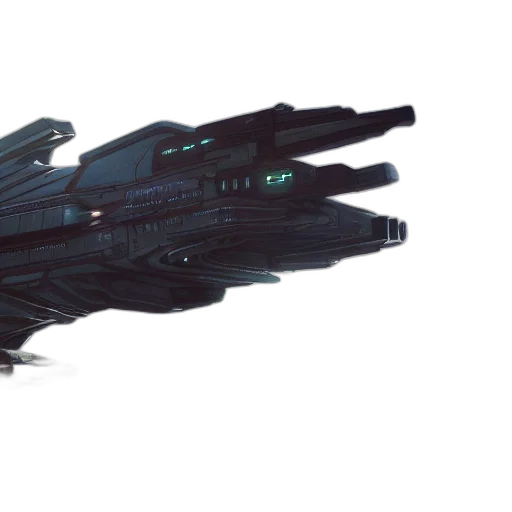 weapon, 3d render, concept art, outer space transparent PNG cut-out