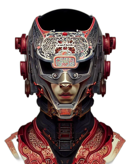 robot, mask, face, crown transparent PNG cut-out