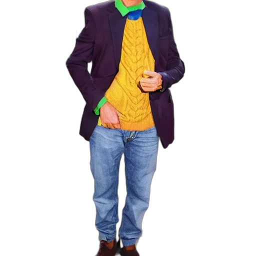 jacket, staff, hat, cartoon transparent PNG cut-out
