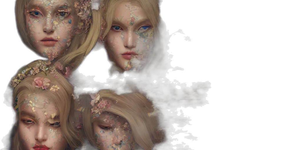 face, mask, fantasy art, concept art transparent PNG cut-out
