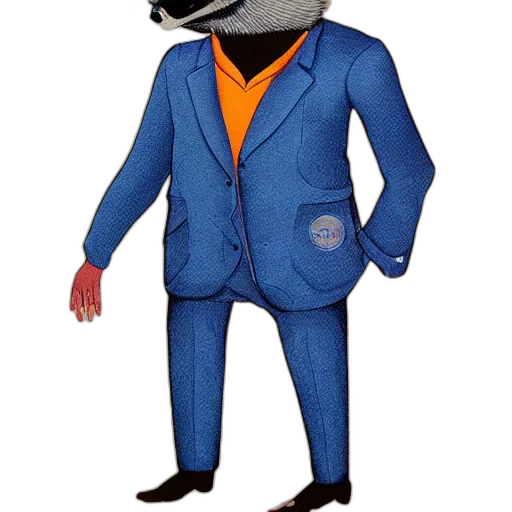jacket, hat, staff, animal transparent PNG cut-out