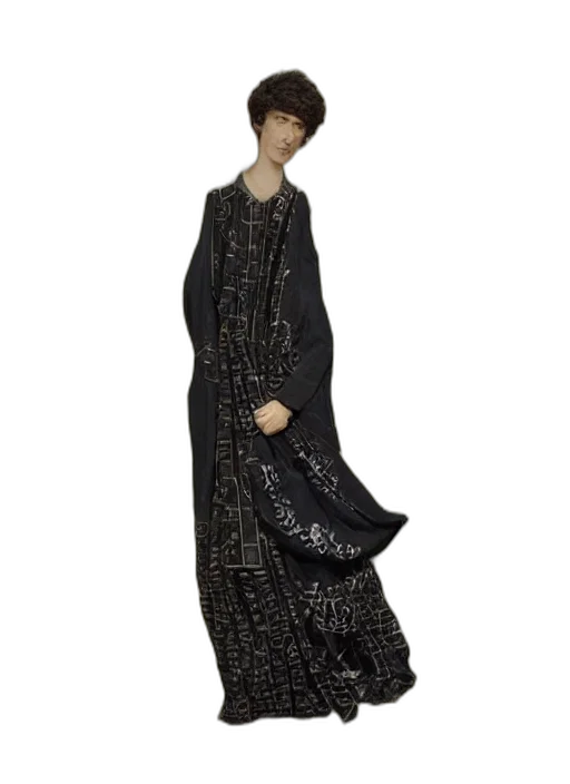 dress, jacket, 3d render, portrait transparent PNG cut-out