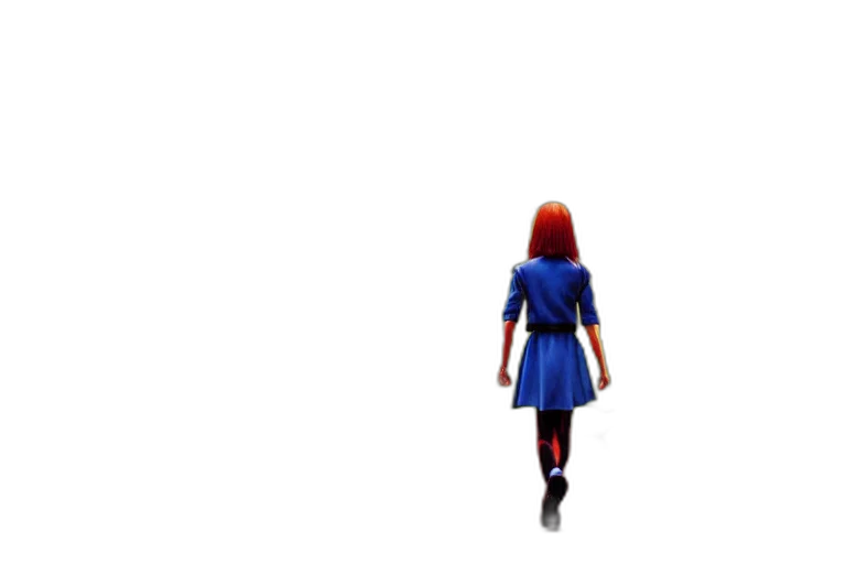 dress, robot, jacket, hair transparent PNG cut-out