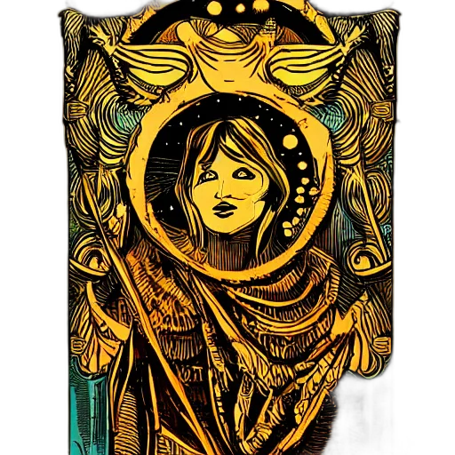 dress, staff, jewelry, mask transparent PNG cut-out