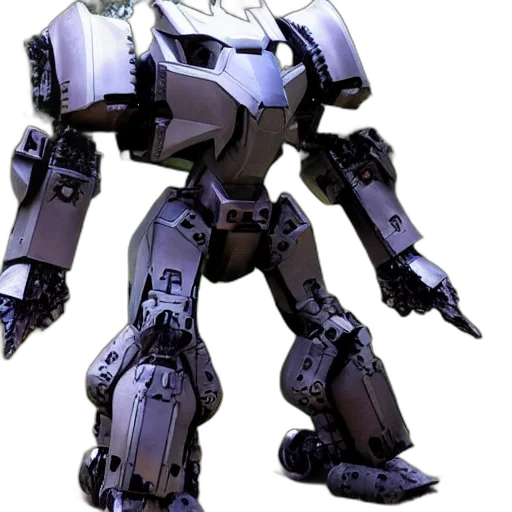 robot, weapon, concept art, 3d render transparent PNG cut-out