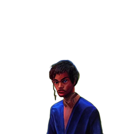 jacket, face, umbrella, staff transparent PNG cut-out