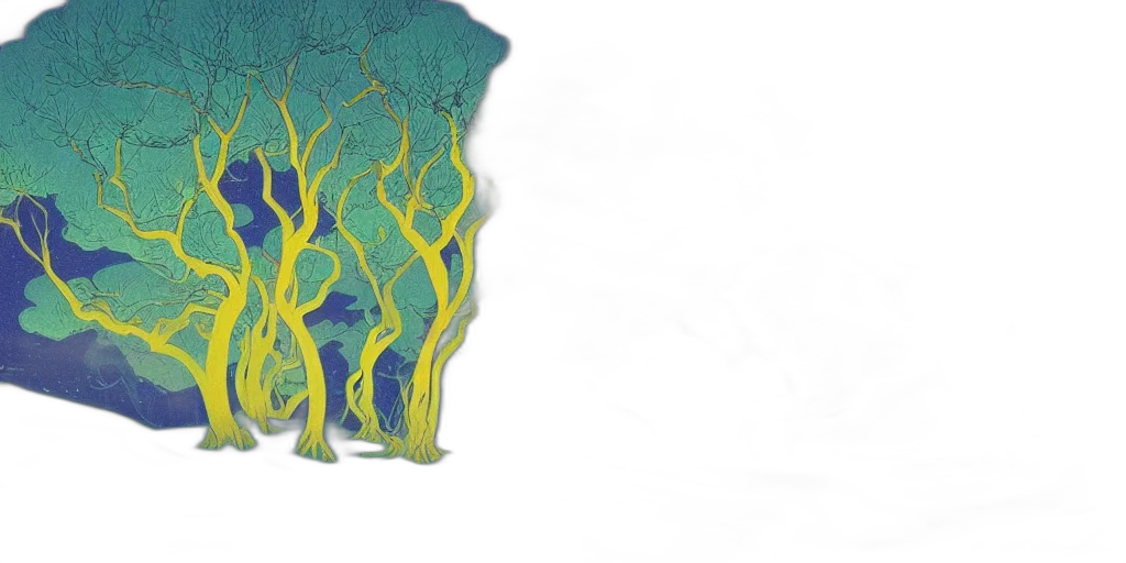 tree, crown, hair, concept art transparent PNG cut-out