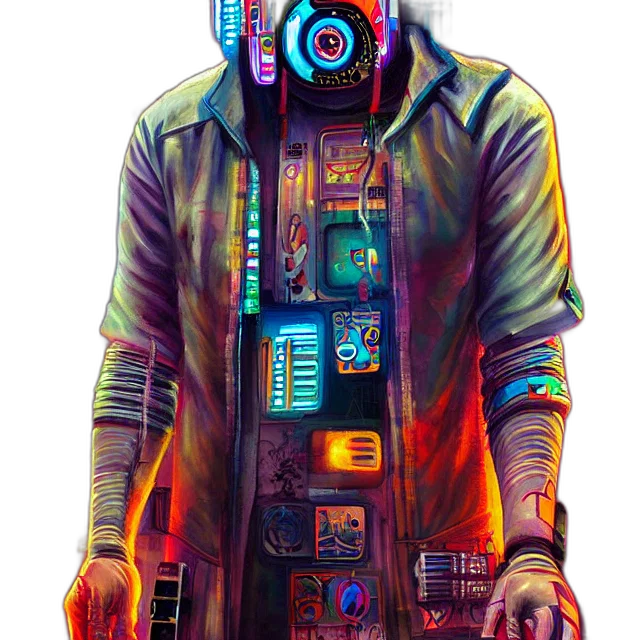 jacket, robot, mask, face transparent PNG cut-out