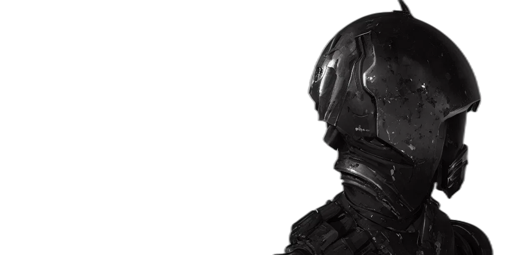 mask, robot, face, jacket transparent PNG cut-out