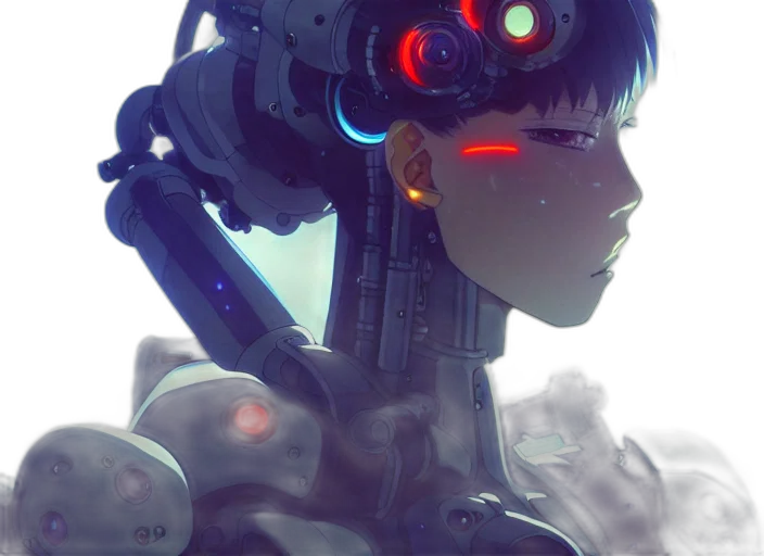 robot, face, weapon, creature transparent PNG cut-out
