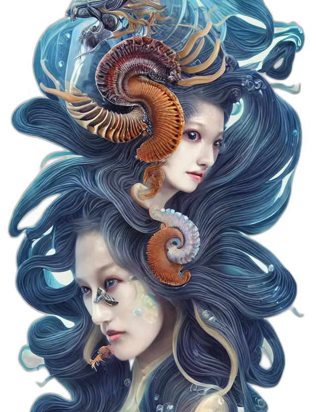 creature, hair, dragon, mask transparent PNG cut-out