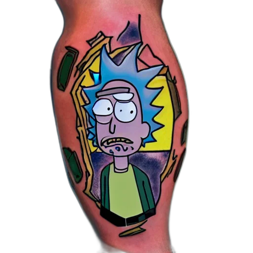 cartoon, rick, morty, full transparent PNG cut-out