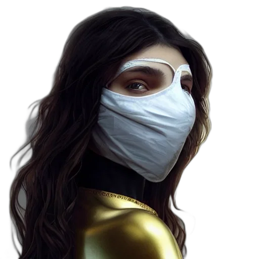 mask, face, cyberpunk, concept art transparent PNG cut-out