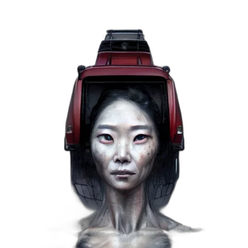 robot, face, mask, creature transparent PNG cut-out