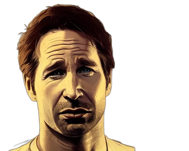face, comic book art, photorealistic, concept art transparent PNG cut-out