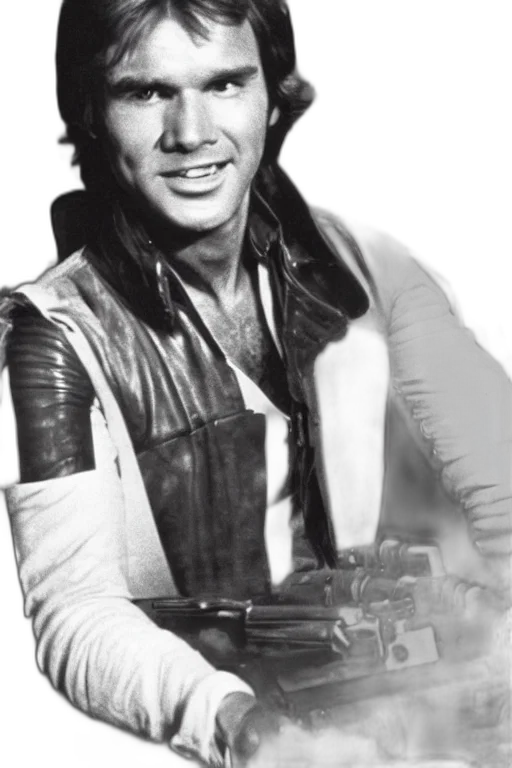 jacket, staff, weapon, robot transparent PNG cut-out