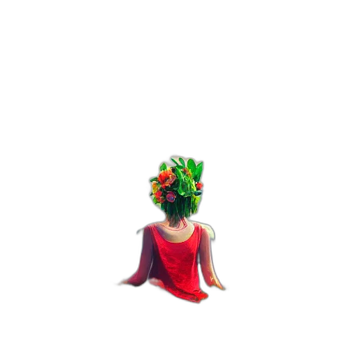 crown, dress, flower, hat transparent PNG cut-out