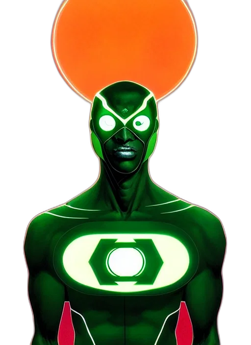mask, comic book art, concept art, green transparent PNG cut-out
