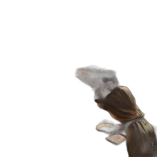 hat, staff, creature, mask transparent PNG cut-out