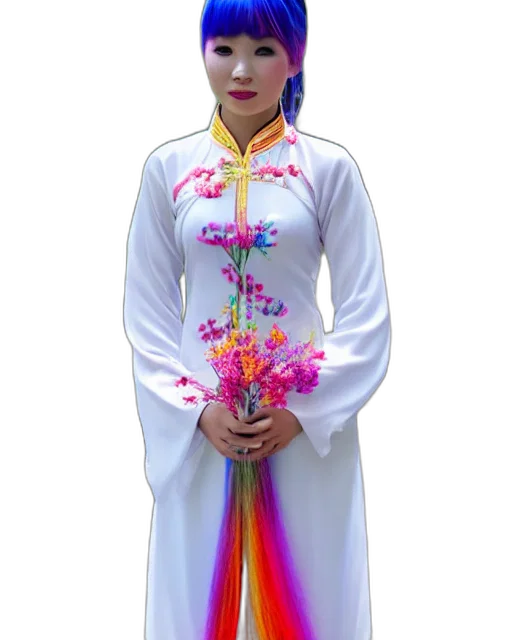 dress, staff, flower, jewelry transparent PNG cut-out